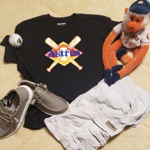 Houston Astros Bat and Baseball Field Tshirt